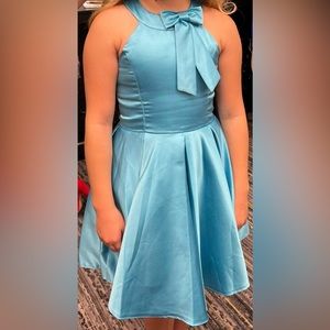 Aqua blue party dress